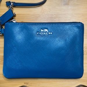 Coach small zip wristlet